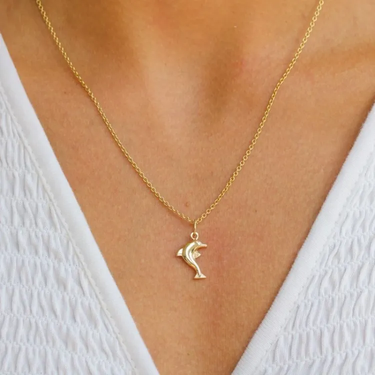 Delfin Anhänger aus 8 Karat Gold - Gold Collection
