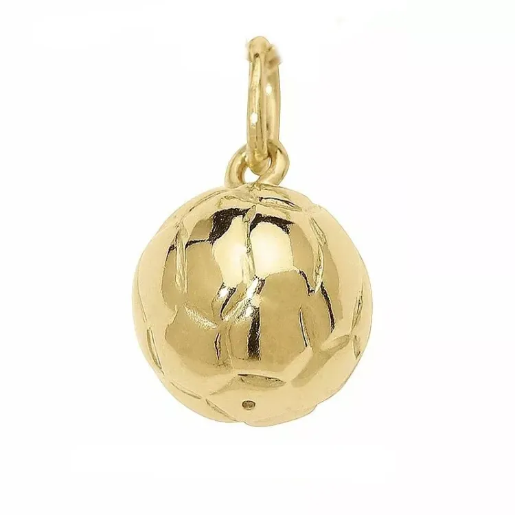 polierter Fußball Anhänger aus 8 Karat Gold - Gold Collection