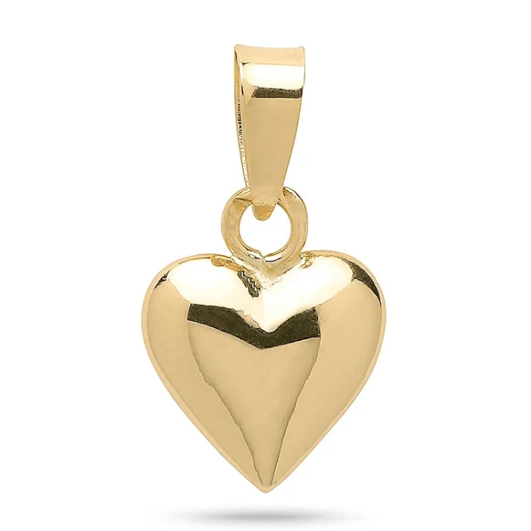 7 x 9,5 mm Herz Anhänger aus 8 Karat Gold - Amoré