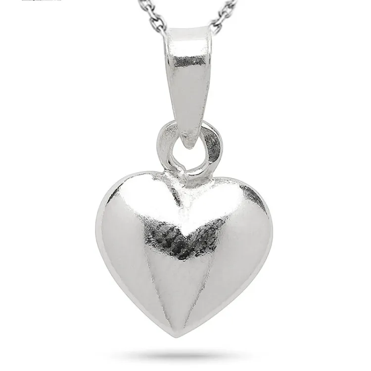 9 x 11 mm Herz Halskette aus Silber und Anhänger aus Silber - Amoré