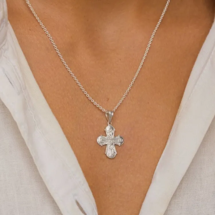 Dagmarkreuz Halskette aus Silber und Anhänger aus Silber - Amoré