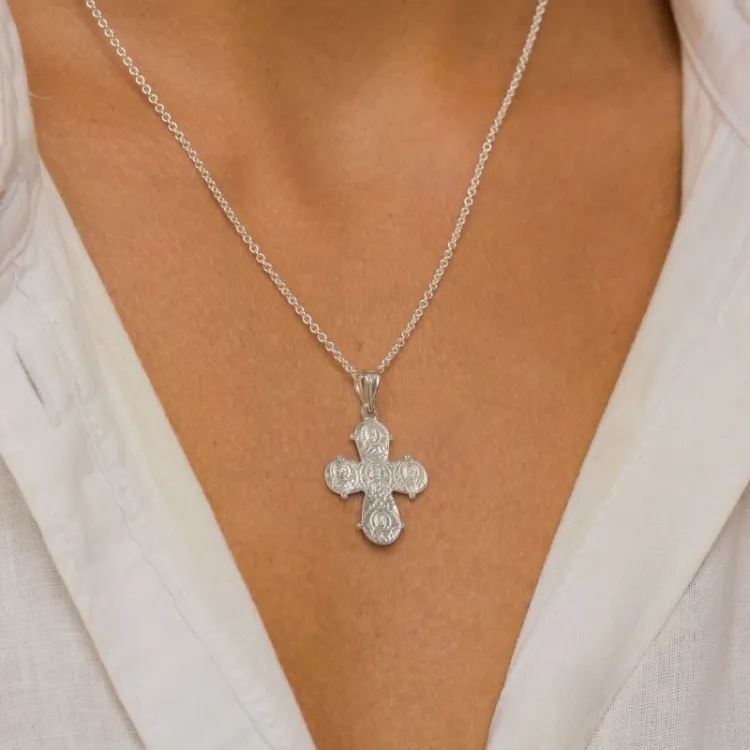 Dagmarkreuz Halskette aus Silber und Anhänger aus Silber - Amoré