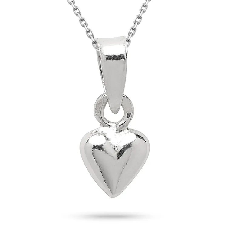 Herz Halskette aus Silber und Anhänger aus Silber - Amoré