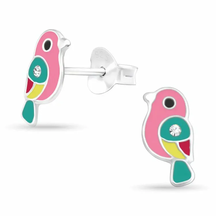 Papagei Ohrringe in Silber - Little Ones