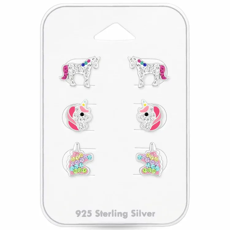 Einhorn Ohrringe in Silber - Little Ones