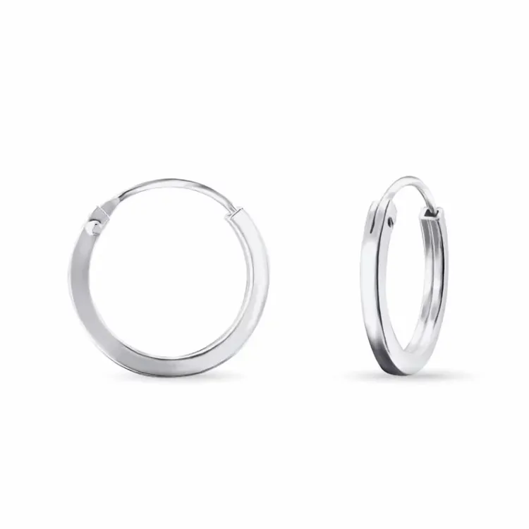 14 mm kreole in silber