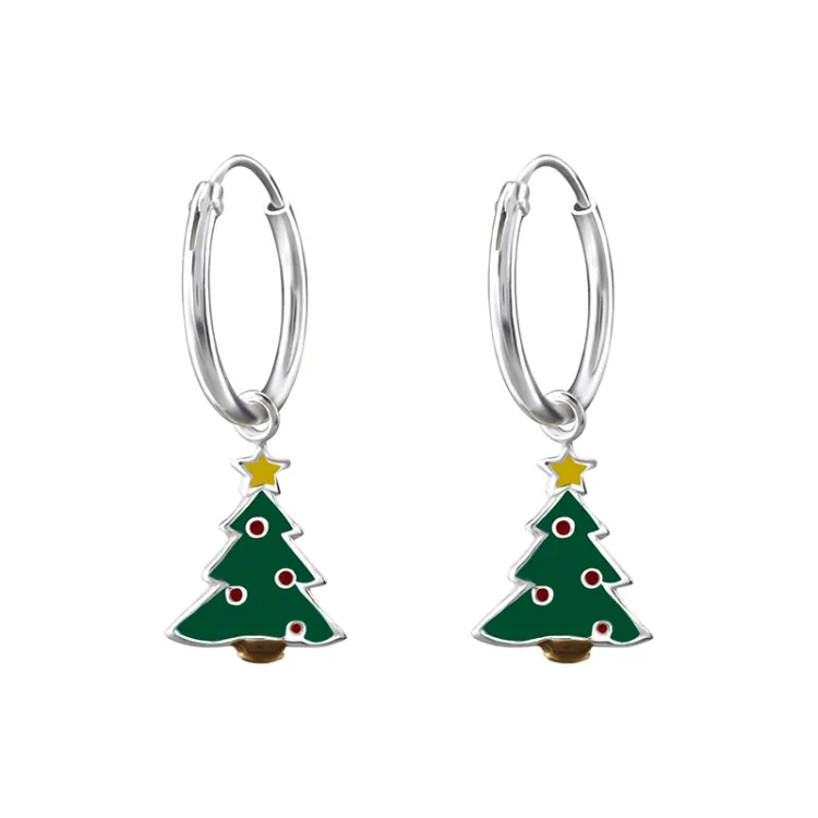 12 mm Weinachtsbaum Kreole in Silber - Little Ones
