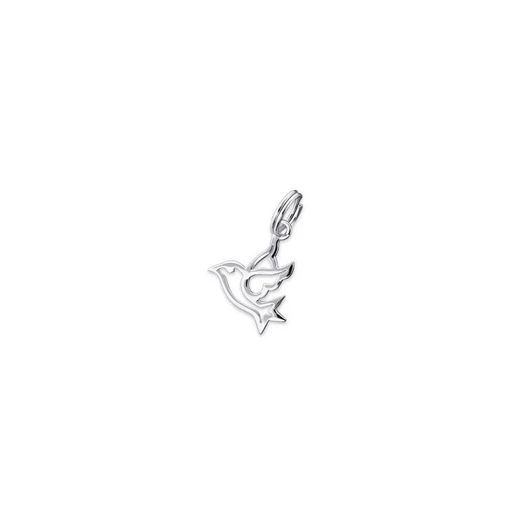 Vögel anhänger aus silber