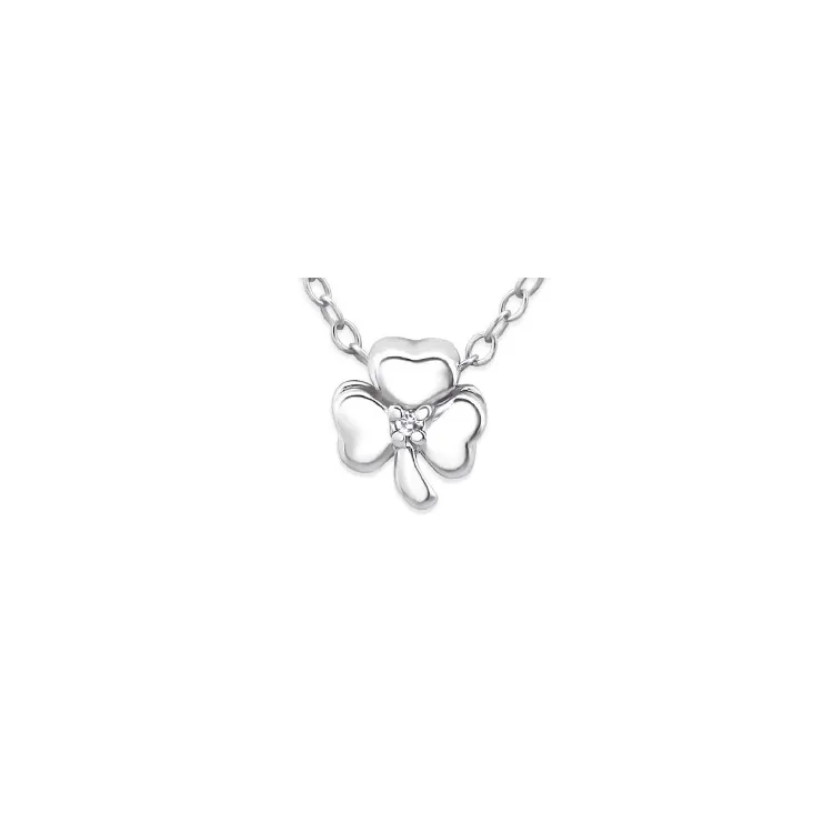 Blumen Halskette aus Silber und Anhänger aus Silber