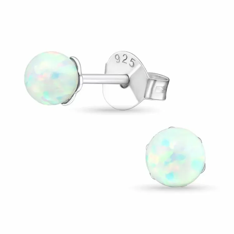 4 mm Ohrringe in Silber - Little Ones