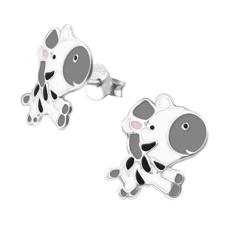 Zebra Ohrringe in Silber