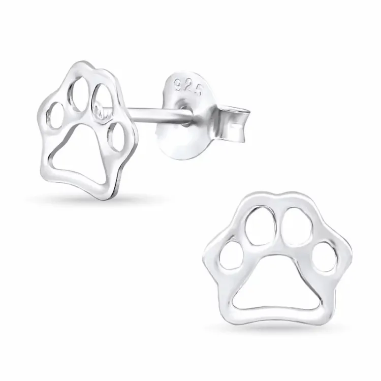 Pfote Ohrringe in Silber - Little Ones