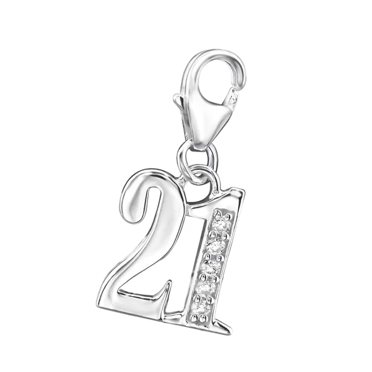 21 Charms Anhänger aus Silber