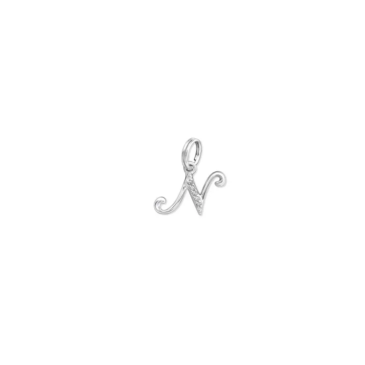 buchstab n Charms Anhänger aus Silber