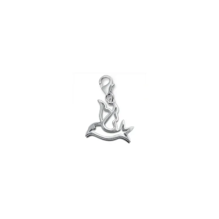 Vogel Charm Anhänger aus Silber 