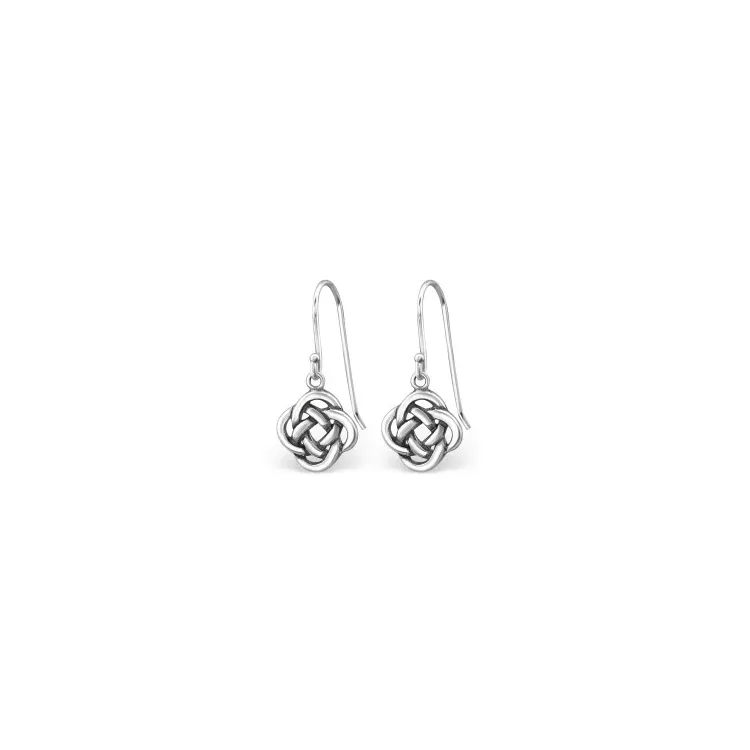 Hängenden Ohrringe in oxidiertem Sterlingsilber