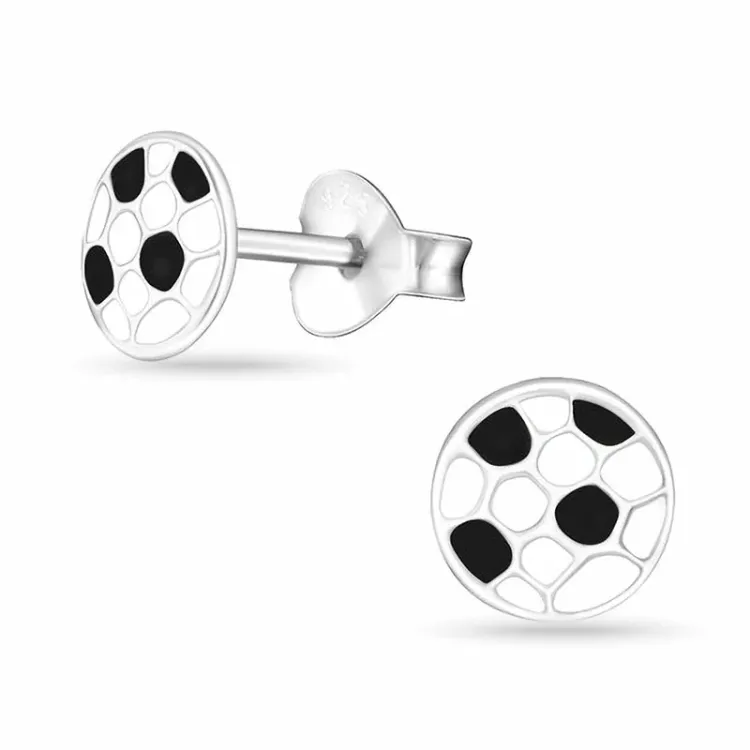 Fußball Ohrstecker in Silber - Little Ones