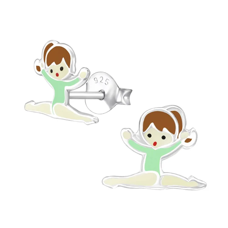 Gymnast Ohrstecker in Silber - Little Ones