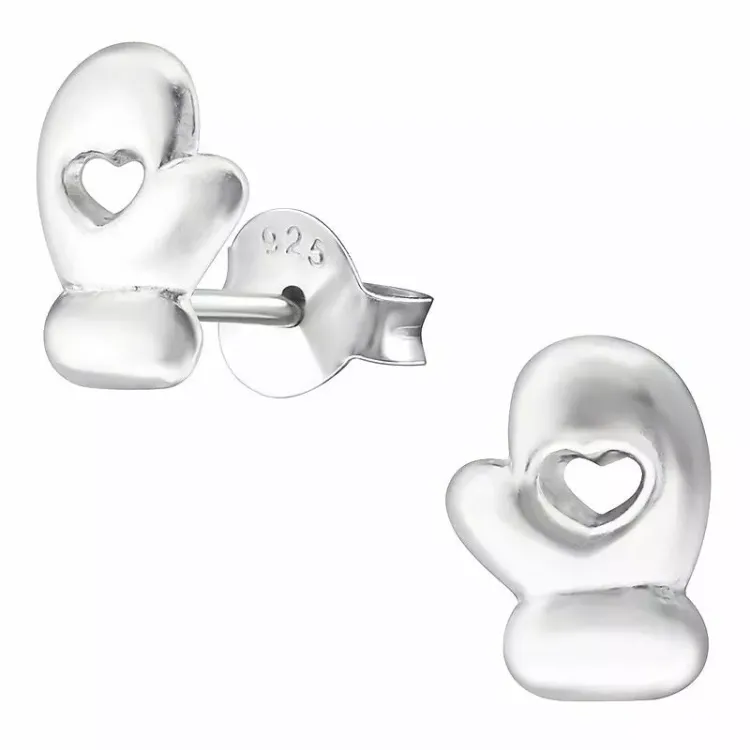Hand Ohrringe in Silber