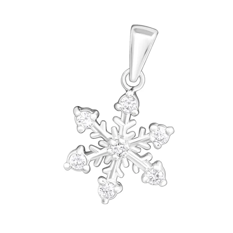 Schneeflocke Anhänger aus Silber - Little Ones