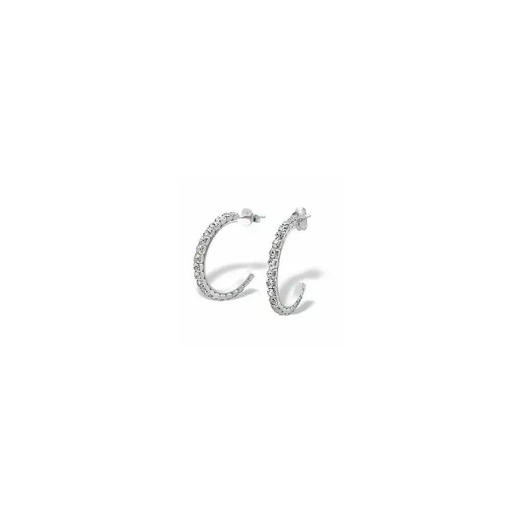 Zirkon Ohrringe in Silber