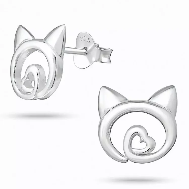 Katzen Ohrringe in Silber - Little Ones