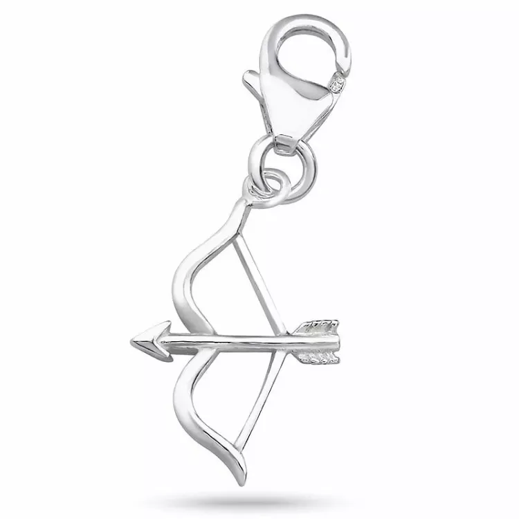 pfeil und bogen Charm Anhänger aus Silber