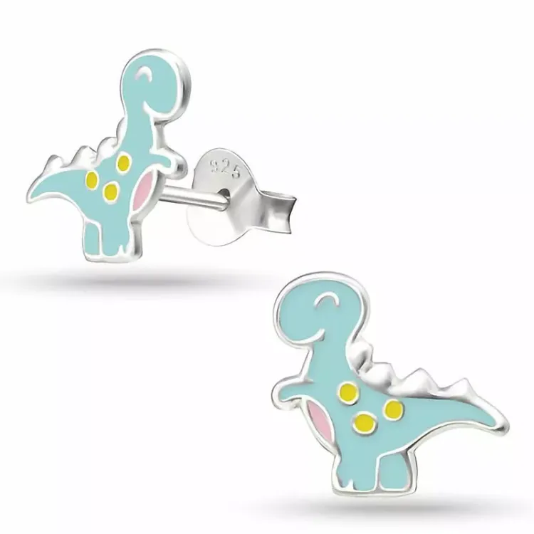 Dinosaurier Ohrstecker in Silber - Little Ones