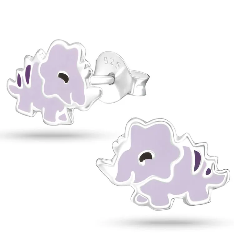 Dinosaurier Ohrringe in Silber - Little Ones
