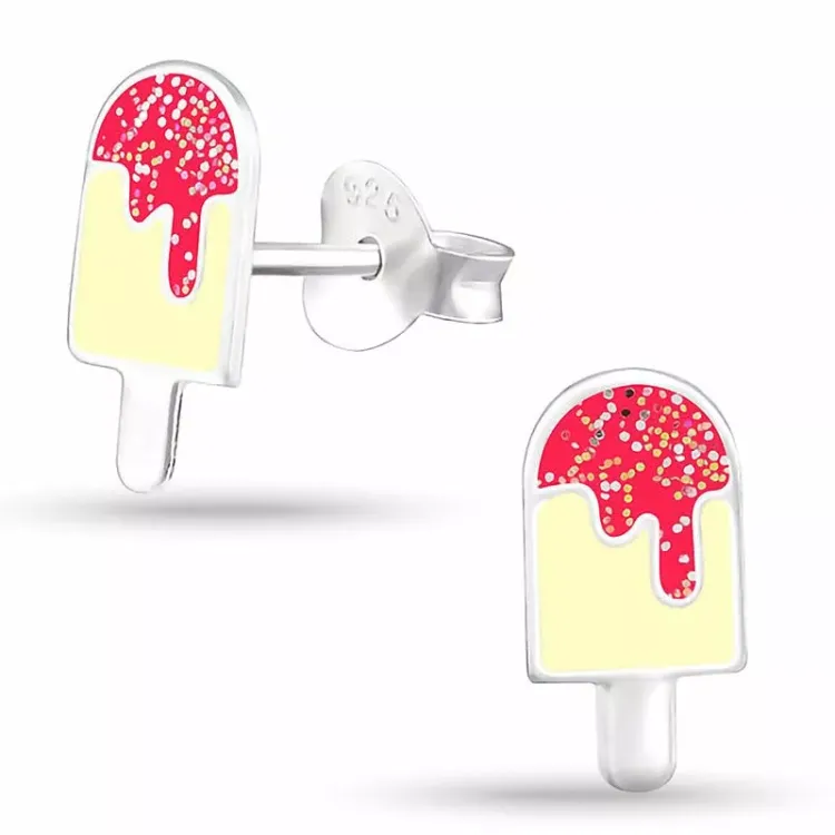Eis Silberohrringe in Silber - Little Ones