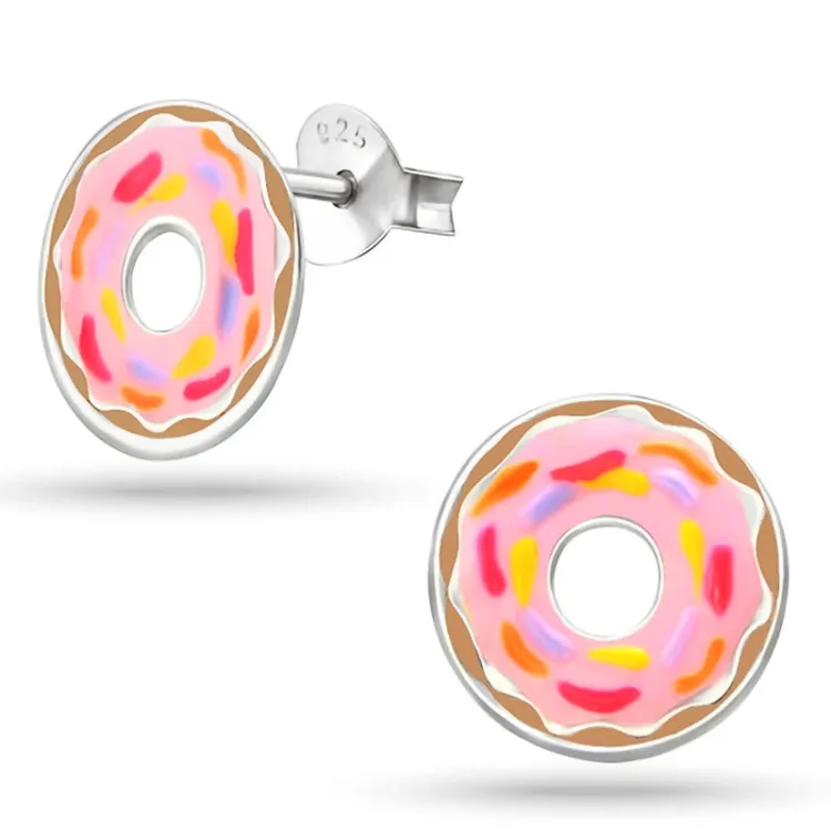 Donut Ohrringe in Silber - Little Ones