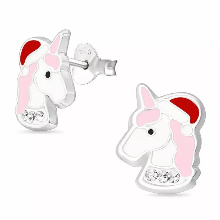 Einhorn Ohrstecker in Silber - Little Ones