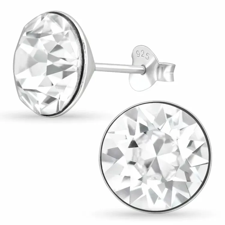 Kollektionsmuster Zirkon Ohrstecker in Silber