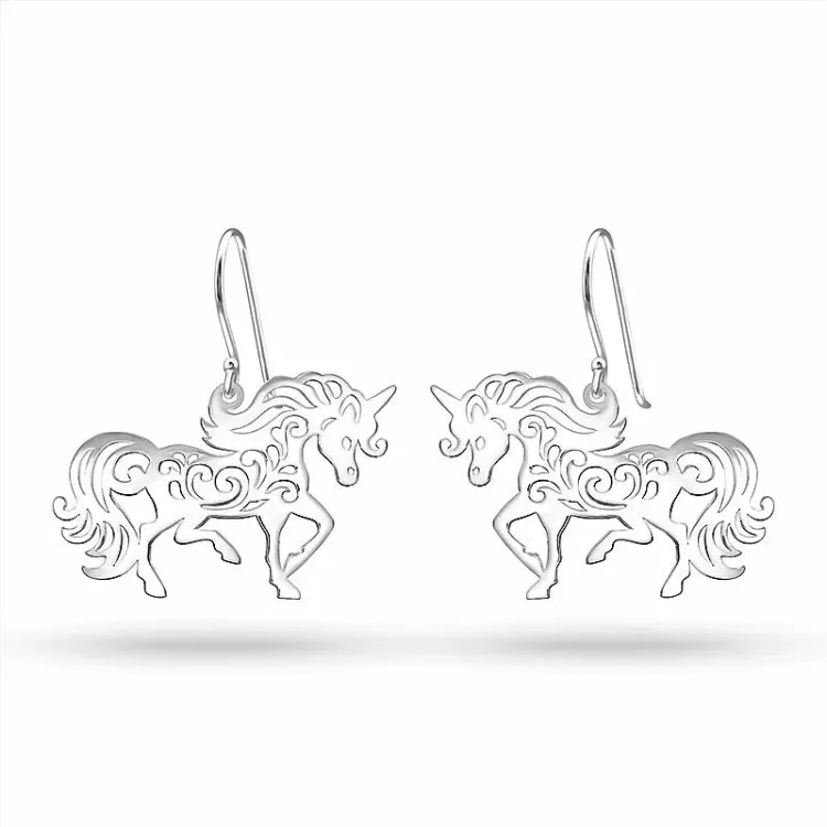 Einhorn Ohrringe in Silber - Little Ones