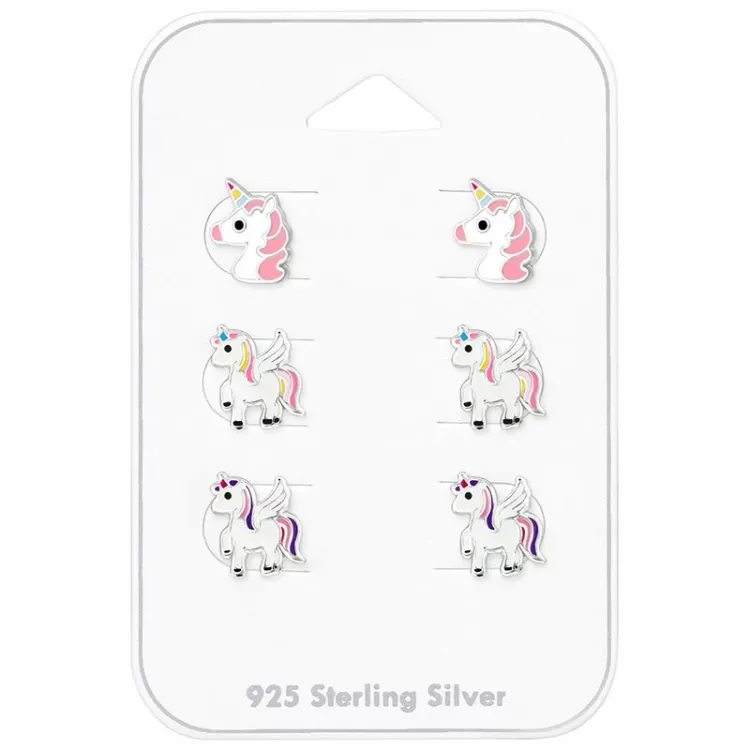 Einhorn Ohrstecker in Silber - Little Ones