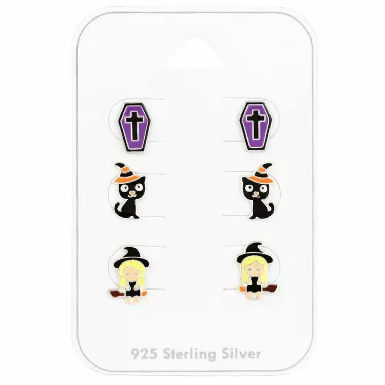 Halloween Ohrstecker in Silber - Little Ones