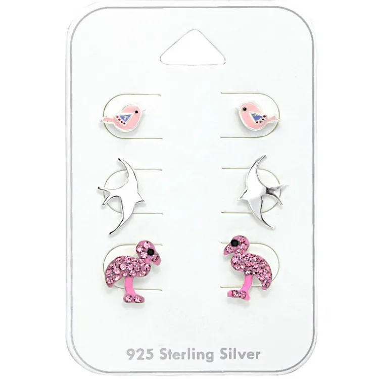 Vögel Ohrstecker in Silber - Little Ones
