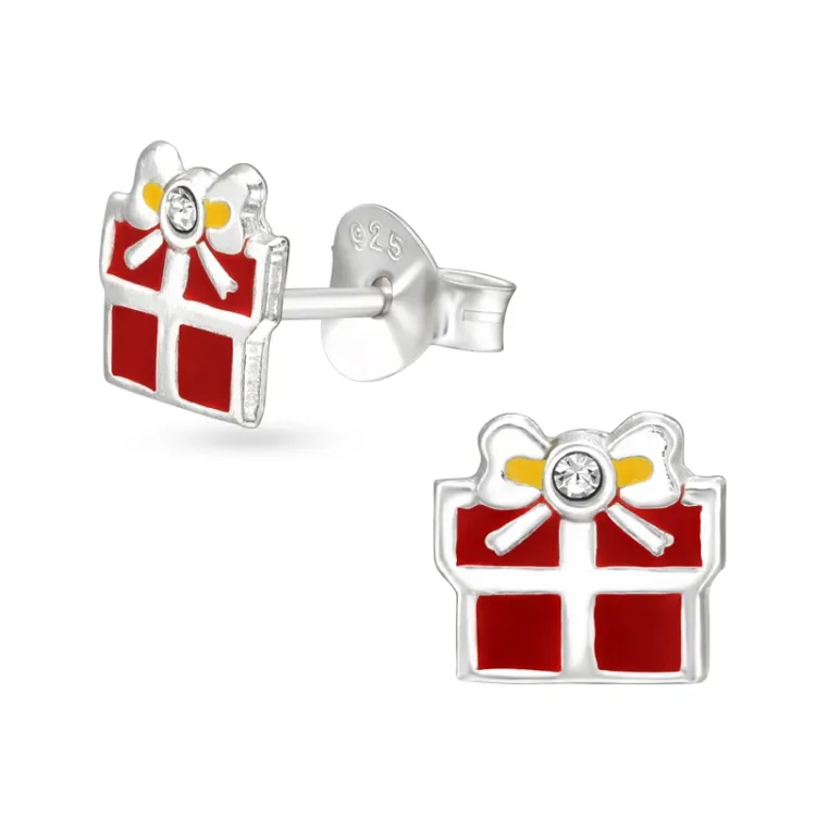 Geschenk Bergkristall Ohrringe in Silber