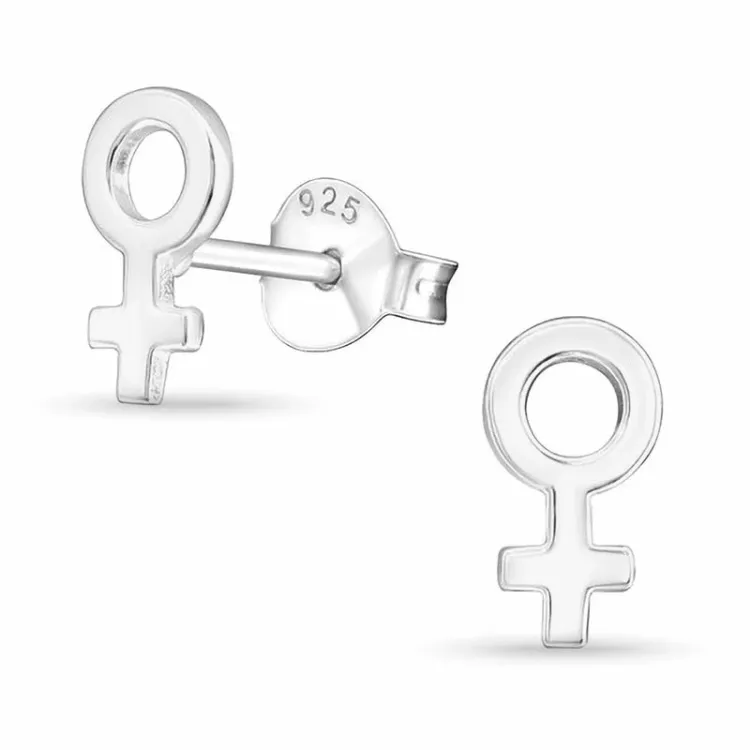 Mädchenzeichen Ohrringe in Silber - Little Ones