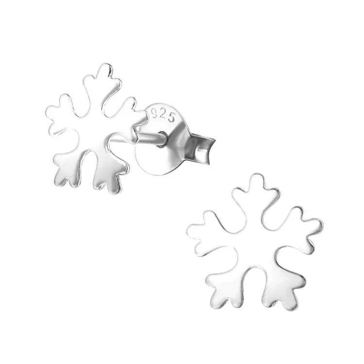 Schneeflocke Ohrringe in Silber - Little Ones