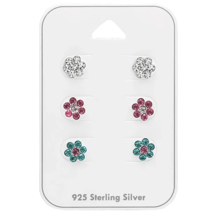 Blumen Ohrstecker in Silber - Little Ones