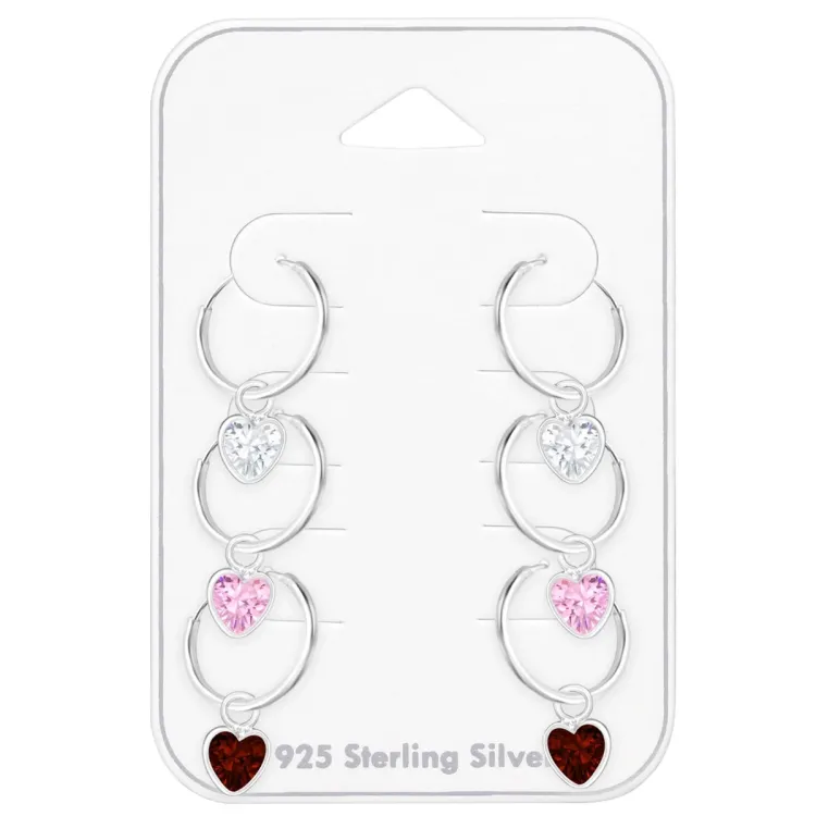 12 mm Herz Kreole in Silber - Little Ones
