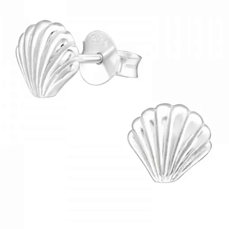 Schale Kinderohrringe in Silber - Little Ones