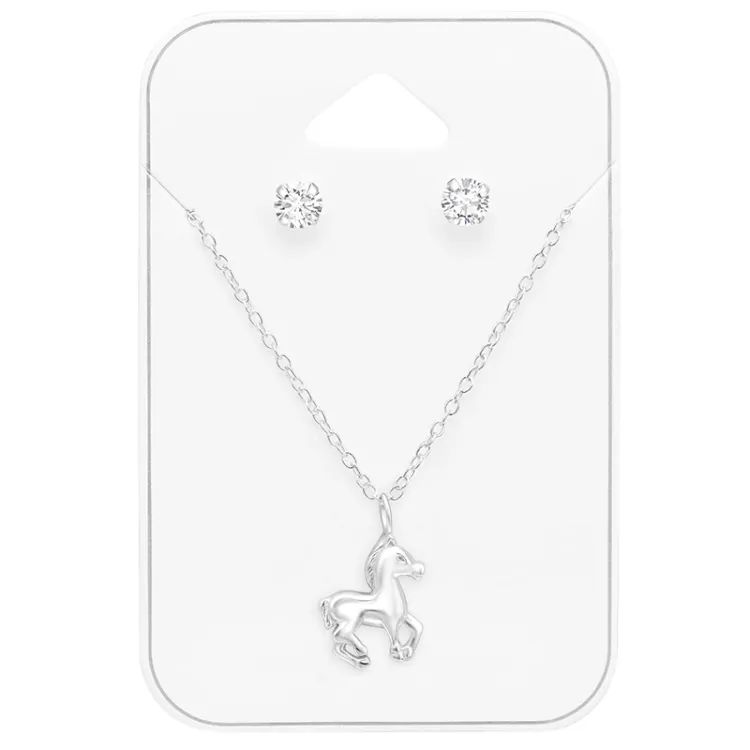 Set aus Silber mit Halskette