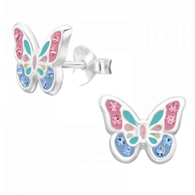 Schmetterlinge Ohrringe in Silber - Little Ones