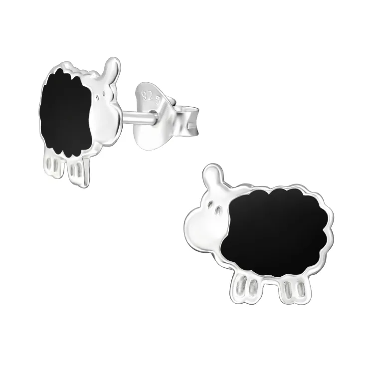 Schaf Kinderohrringe in Silber - Little Ones