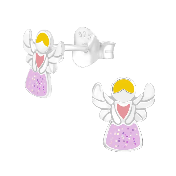 Engel Kinderohrringe in Silber - Little Ones