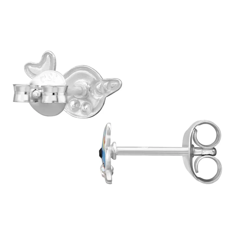 Wal Kinderohrringe in Silber - Little Ones