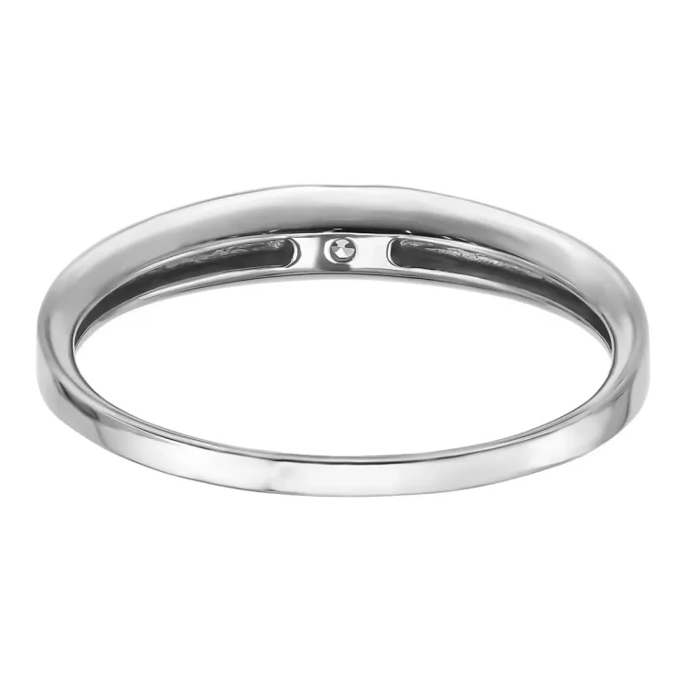 lab grown Diamant Solitärring aus rhodiniertem Silber