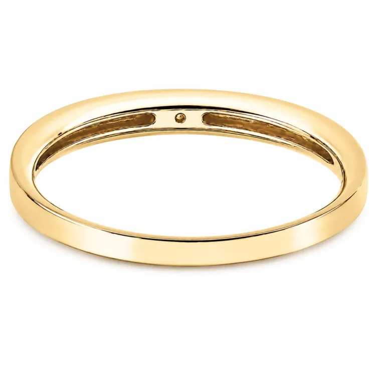 lab grown Diamant Memoirering aus vergoldetem Sterlingsilber